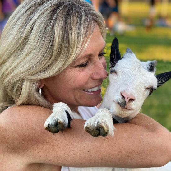 goat yoga baby goat smiles